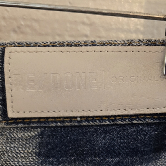 RE/Done Originals Light Wash Distressed Jeans Sz 28 - Picture 4 of 11
